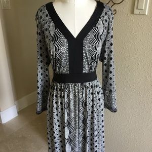 Vee neck dress